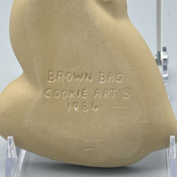 Vtg Brown Bag Cookie Art Mold Goose with Eggs Cookie Press 1984 Easter Duck Eggs - Picture 2 of 7